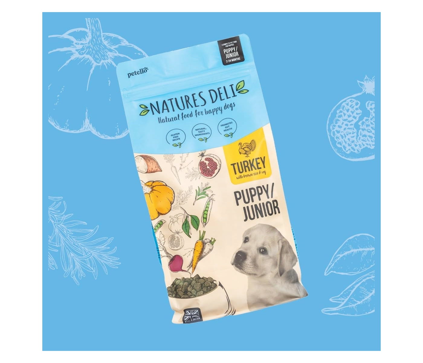 Natures Deli - Puppy/Junior Turkey & Rice 2kg - Buy Online SPR Centre UK