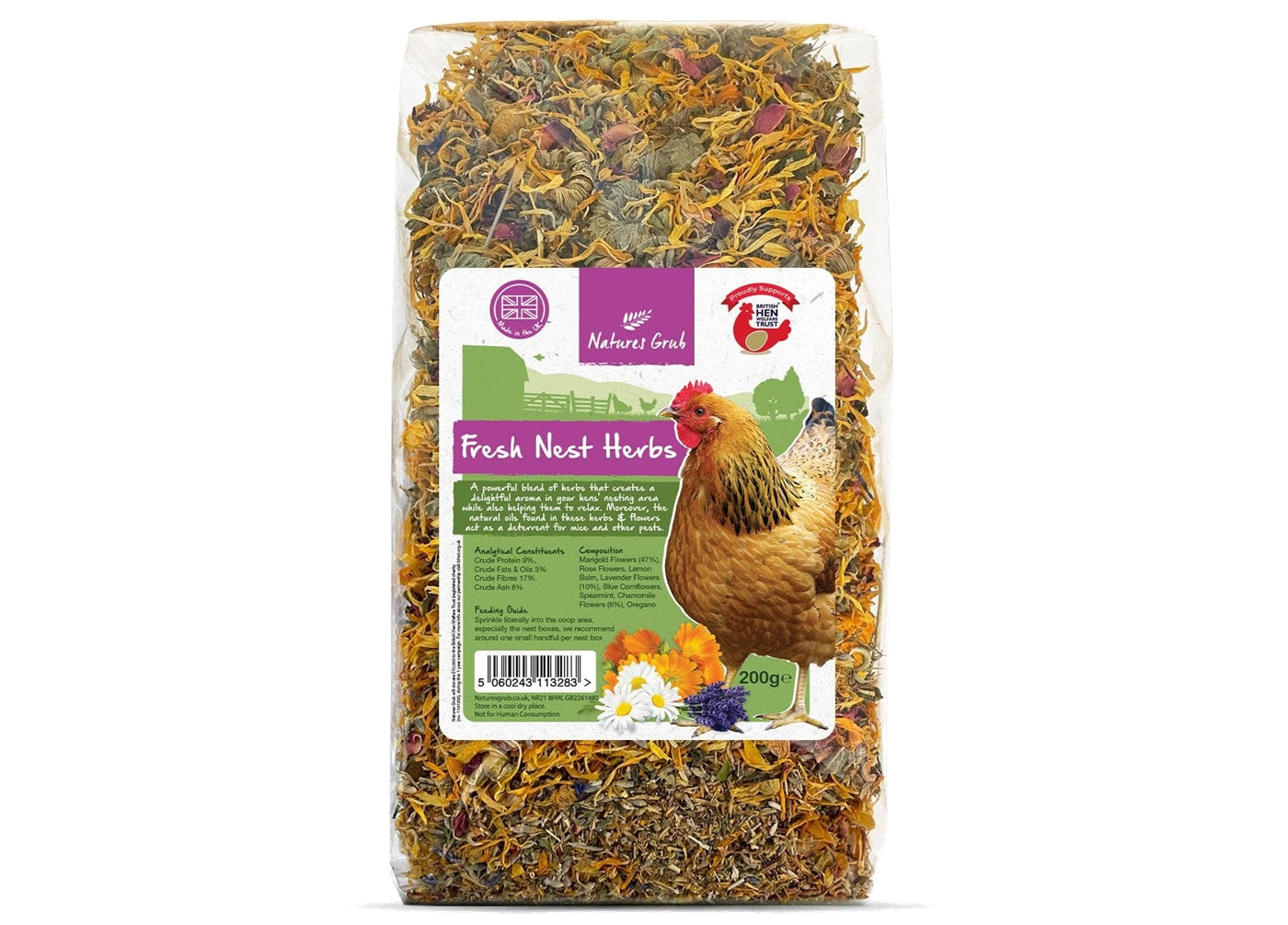 Natures Grub - Fresh Nest Herbs | Hygiene for Hens - Buy Online SPR Centre UK 