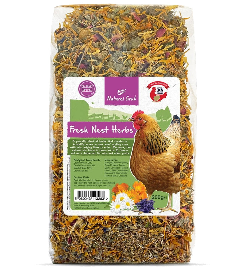 Natures Grub - Fresh Nest Herbs | Hygiene for Hens - Buy Online SPR Centre UK 