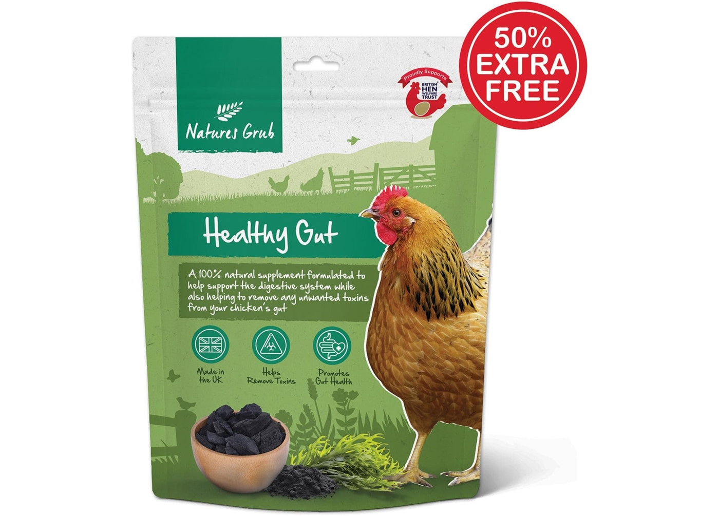 Natures Grub Healthy Gut | Poultry Supplement - Buy Online SPR Centre UK