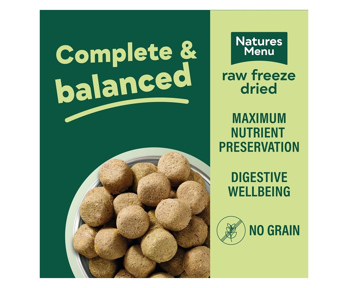 Natures Menu - 80% Beef, Freeze Dried Nuggets | Dog Food - Buy Online SPR Centre UK