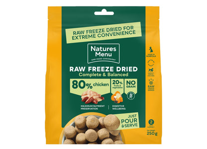 Natures Menu - 80% Chicken Raw Freeze Dried Nuggets - Buy Online SPR Centre UK