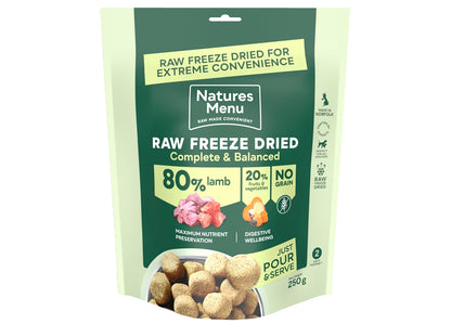 Natures Menu - 80% Lamb Freeze Dried Nuggets | Dog Food - Buy Online SPR Centre UK