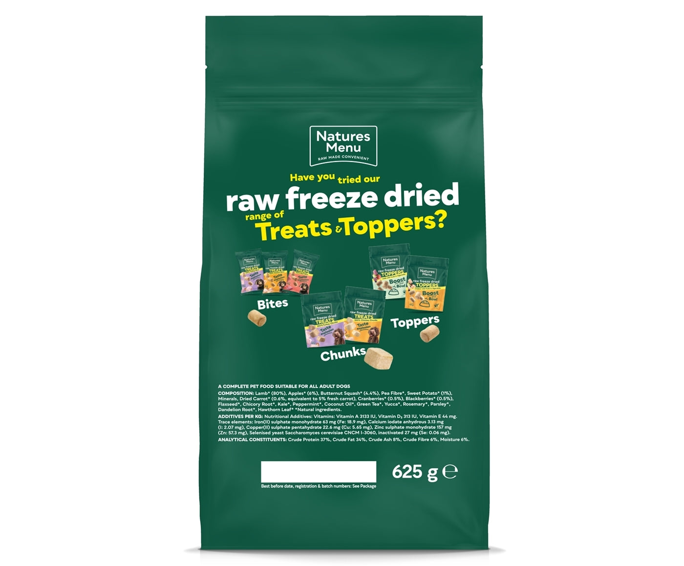 Natures Menu - 80% Lamb Freeze Dried Nuggets | Dog Food - Buy Online SPR Centre UK