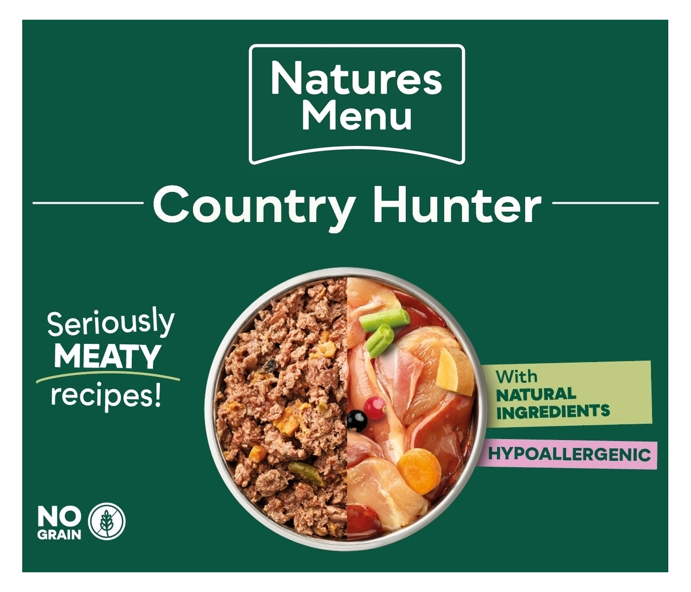 Natures Menu - Country Hunter Superfood Meat Selection 8 x 600g Cans