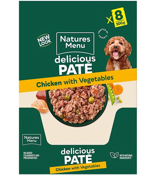 Natures Menu - Chicken with Vegetables Multipack 8x300g Pouches - Buy Online SPR Centre UK