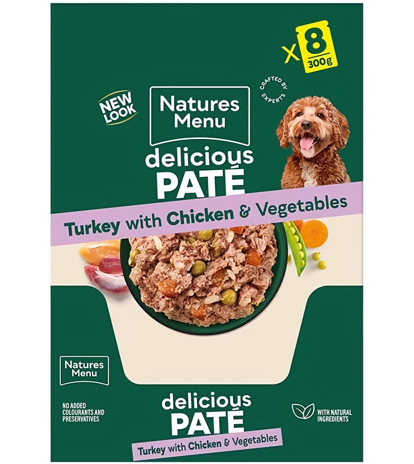 Natures Menu - Turkey with Chicken & Vegetables 8x300g - Buy Online SPR Centre UK