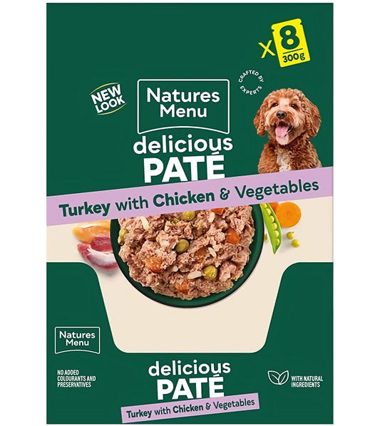 Natures Menu - Turkey with Chicken & Vegetables 8x300g - Buy Online SPR Centre UK