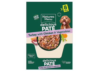 Natures Menu - Turkey with Chicken & Vegetables 8x300g - Buy Online SPR Centre UK