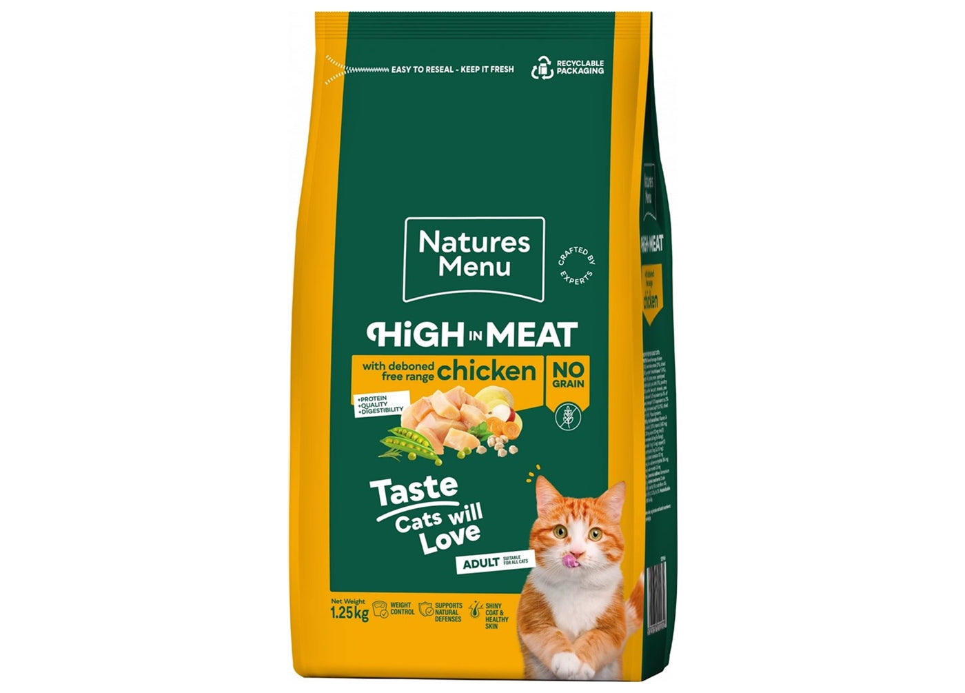 Natures Menu - High in Meat with Chicken Dry Cat Food 3kg - Buy Online SPR Centre UK