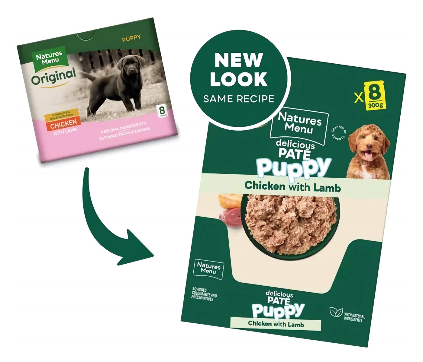 Natures Menu - Original Puppy Chicken with Lamb Multipack - 8 x 300g