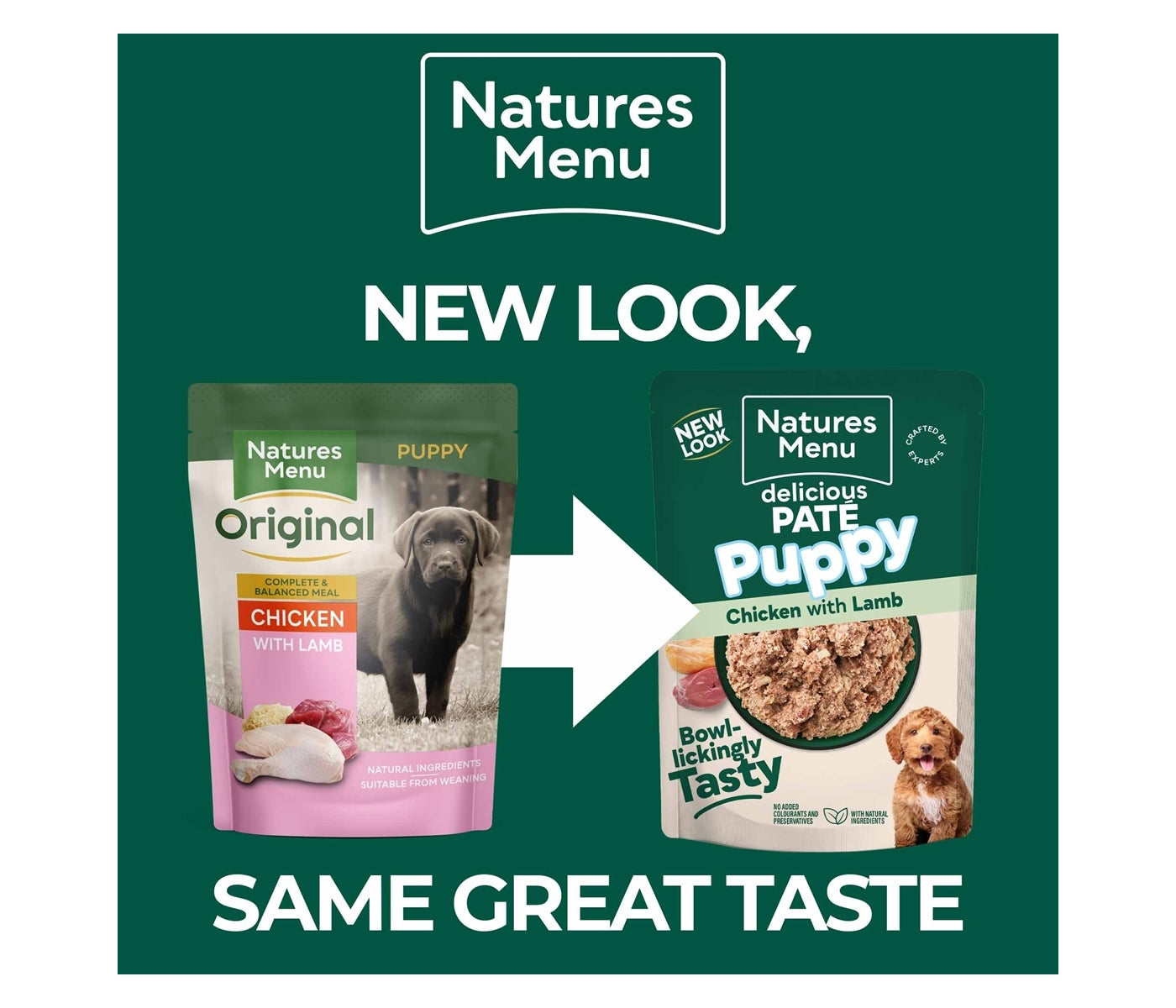 Natures Menu - Original Puppy Chicken with Lamb Multipack - 8 x 300g