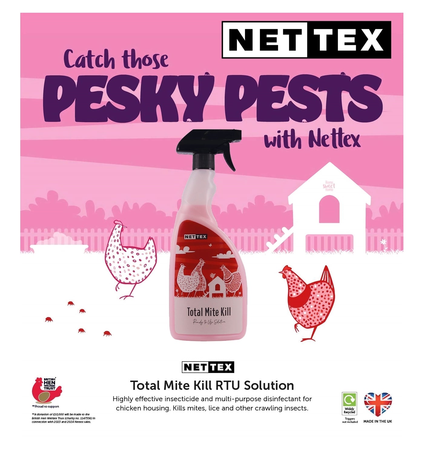 Nettex - Total Mite Kill - Ready To Use Spray - Buy Online SPR Centre UK