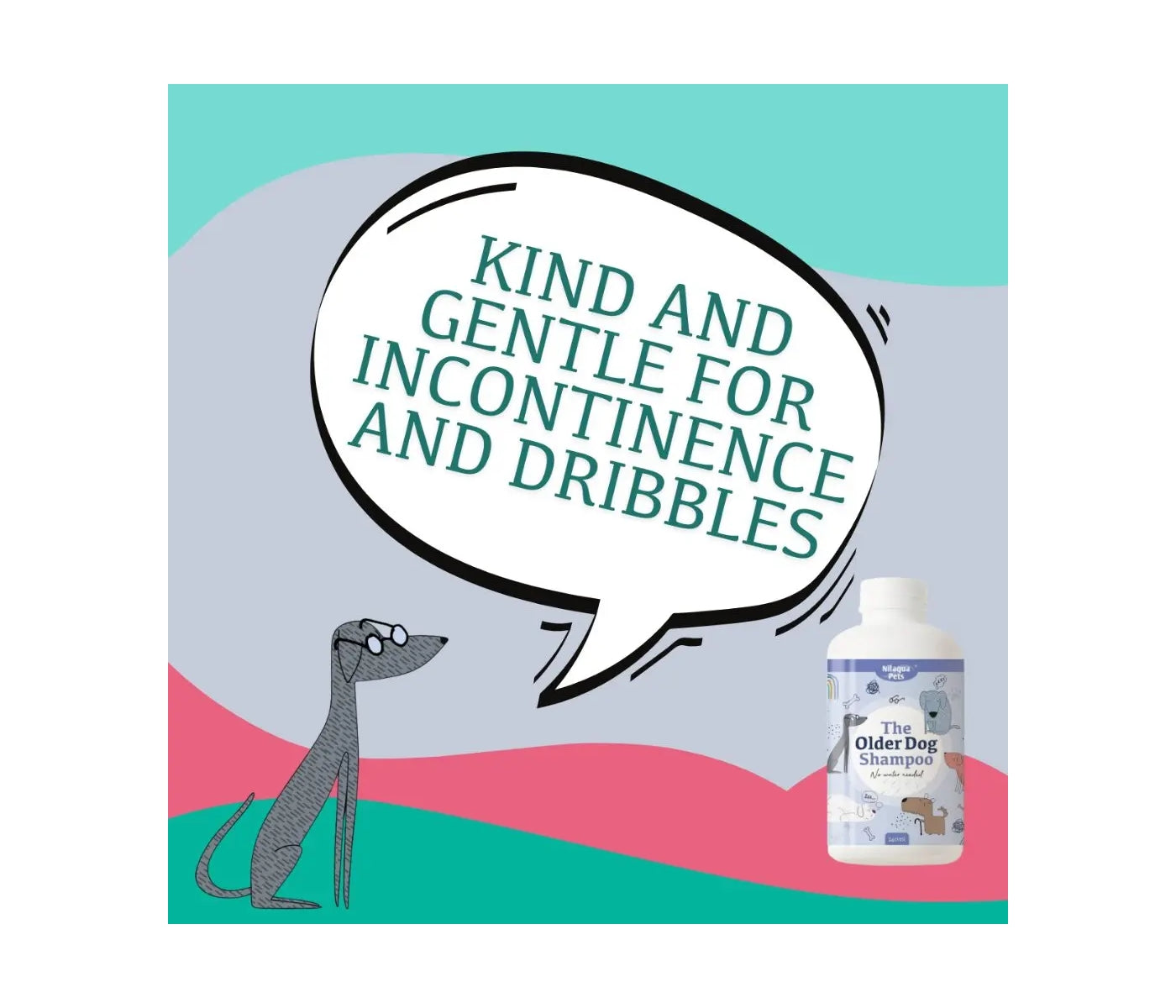 Nilaqua Pets - The Older Dog Shampoo 240ml - Buy Online SPR Centre UK