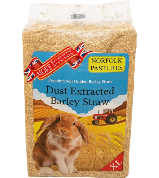 Norfolk Pastures - Dust Extracted Barley Straw 5kg - Buy Online SPR Centre