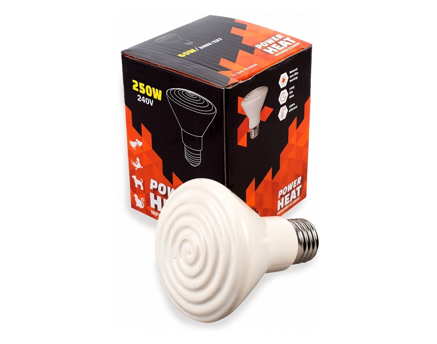 Olba - Powerheat Ceramic Dull Emitter Bulb 250W  - Buy Online SPR Centre UK
