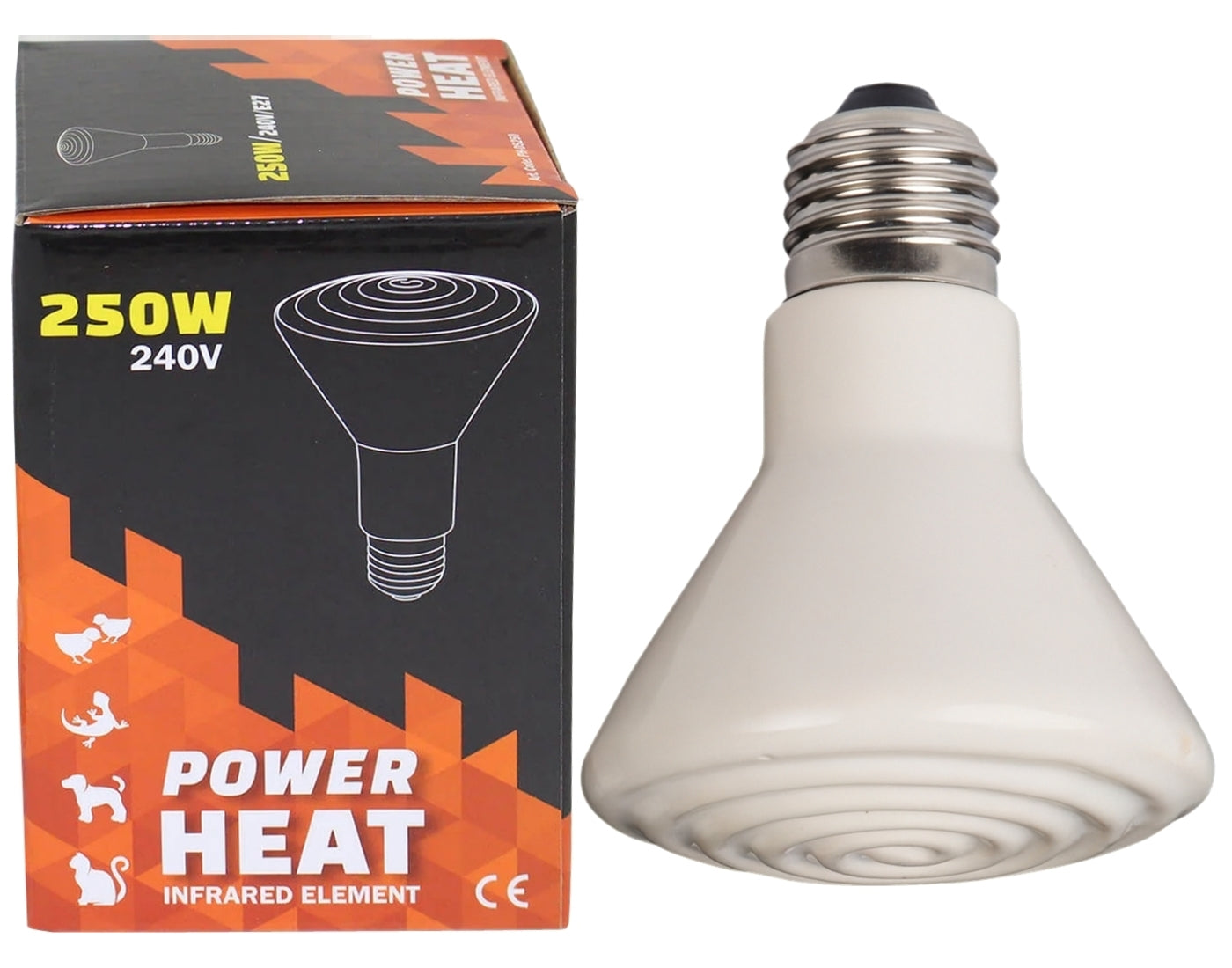 Olba - Powerheat Ceramic Dull Emitter Bulb 250W  - Buy Online SPR Centre UK