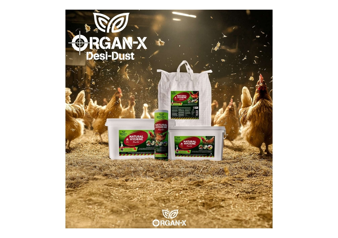Organ-X Desi-Dust 25kg | 100% Diatomaceous Earth - Buy Online SPR Centre UK