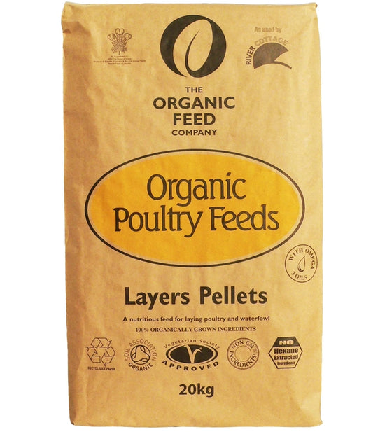 Organic Feed Co. - Organic Layers Pellets 20kg - Buy Online SPR Centre UK