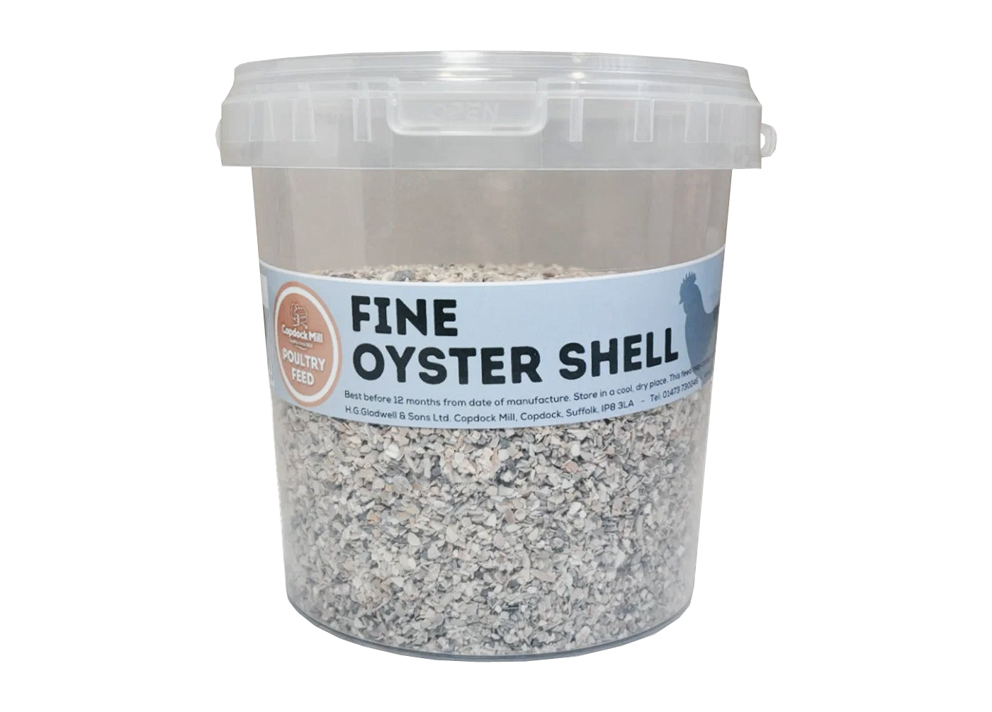 Copdock Mill - Fine Oyster Shell for Poultry  1kg - Buy Online SPR Centre UK