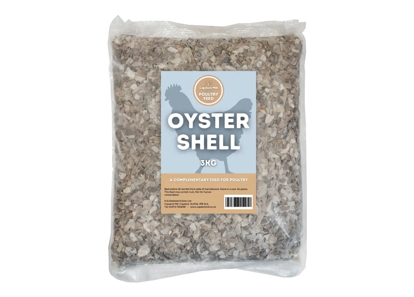 Copdock Mill - Medium Oyster Shell for Poultry  - Buy Online SPR Centre UK