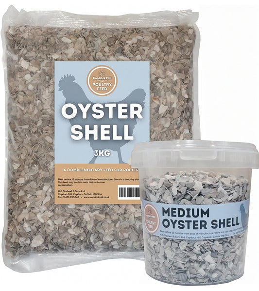 Copdock Mill - Medium Oyster Shell for Poultry  - Buy Online SPR Centre UK