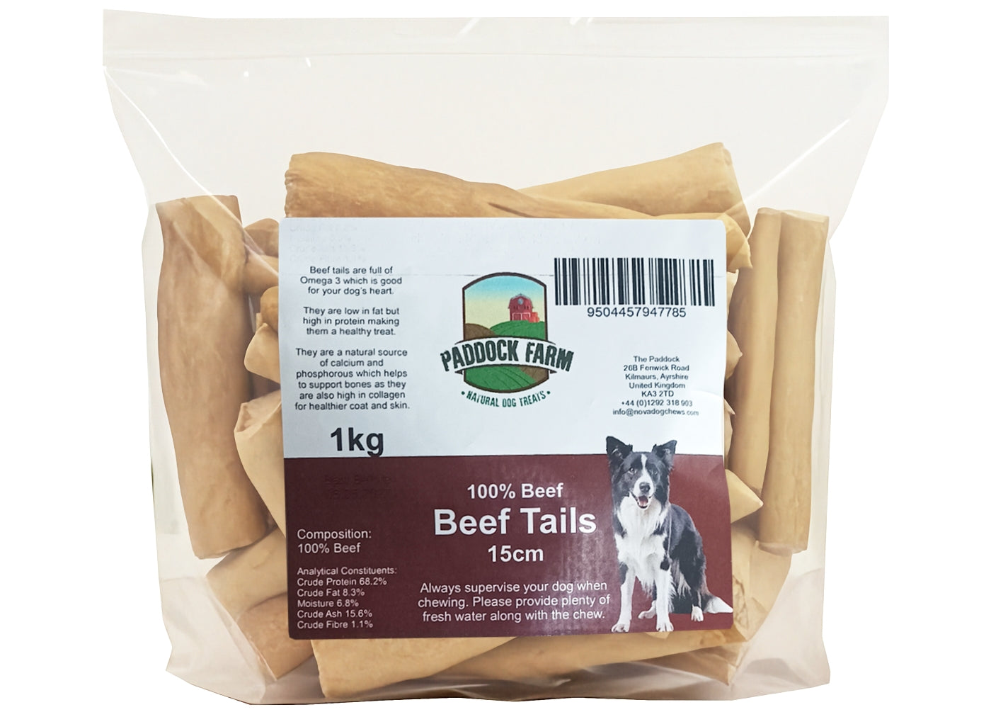 Paddock Farm - Beef Tails 1kg (Mixed Sizes) - Buy Online SPR Centre UK