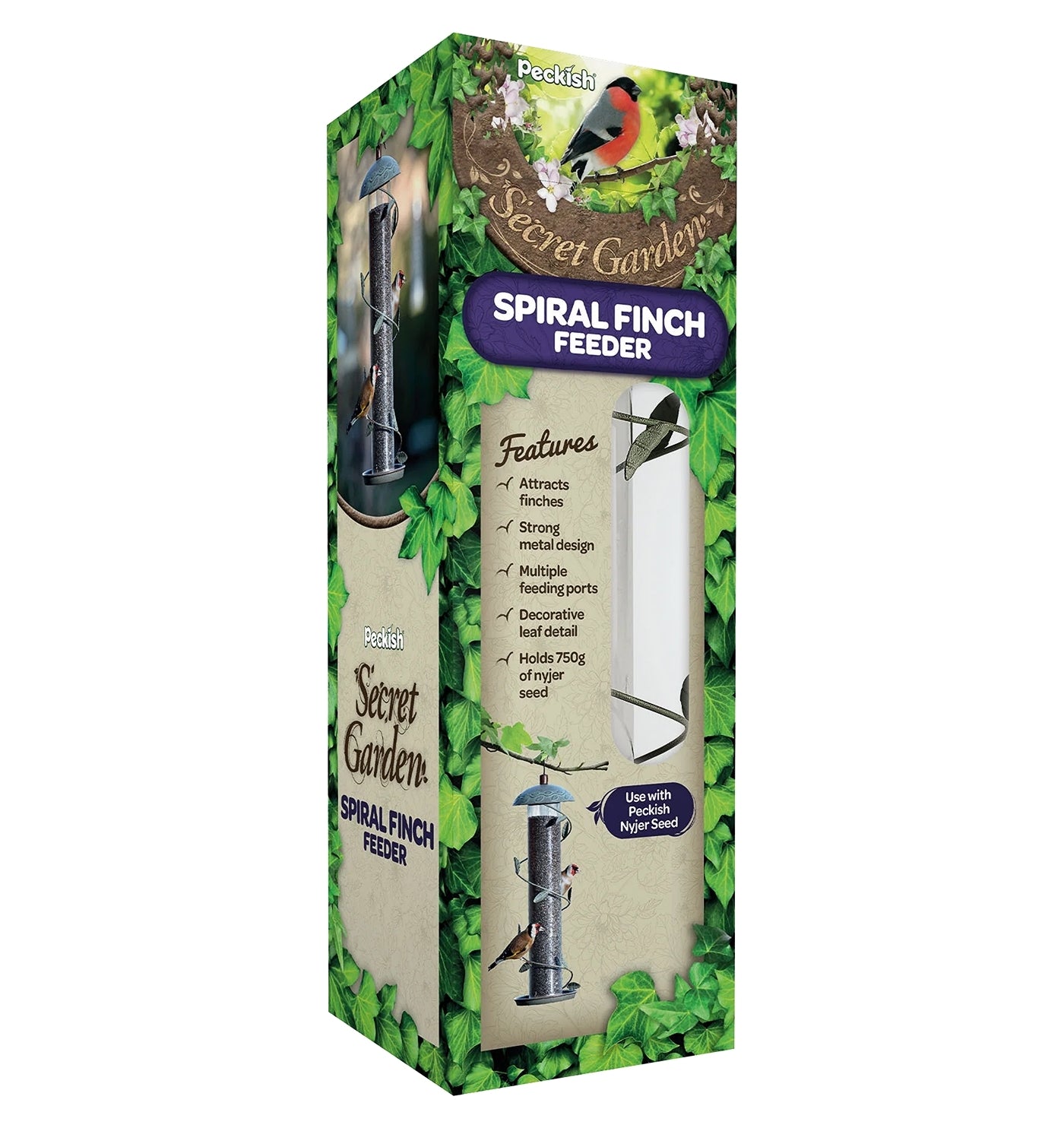 Peckish - Secret Garden Spiral Finch Feeder - Buy Online SPR Centre UK