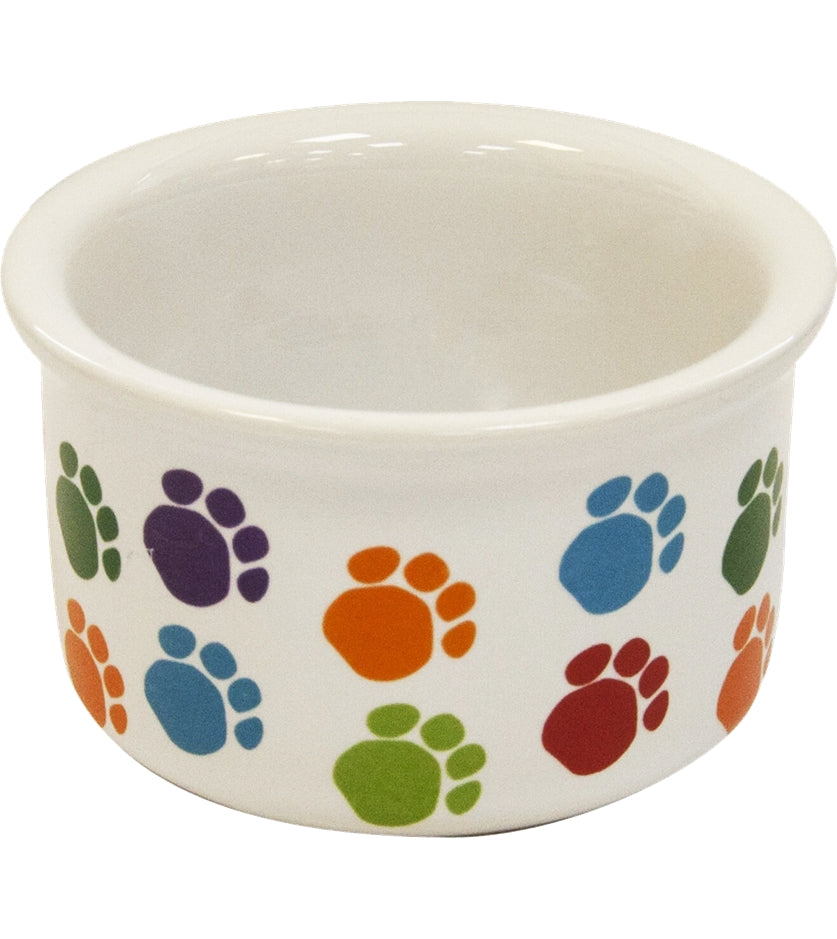 Pet Brands - Mini Mates Paw Print Small Animal Bowl - Buy Online SPR centre UK