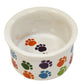 Pet Brands - Mini Mates Paw Print Small Animal Bowl - Buy Online SPR centre UK