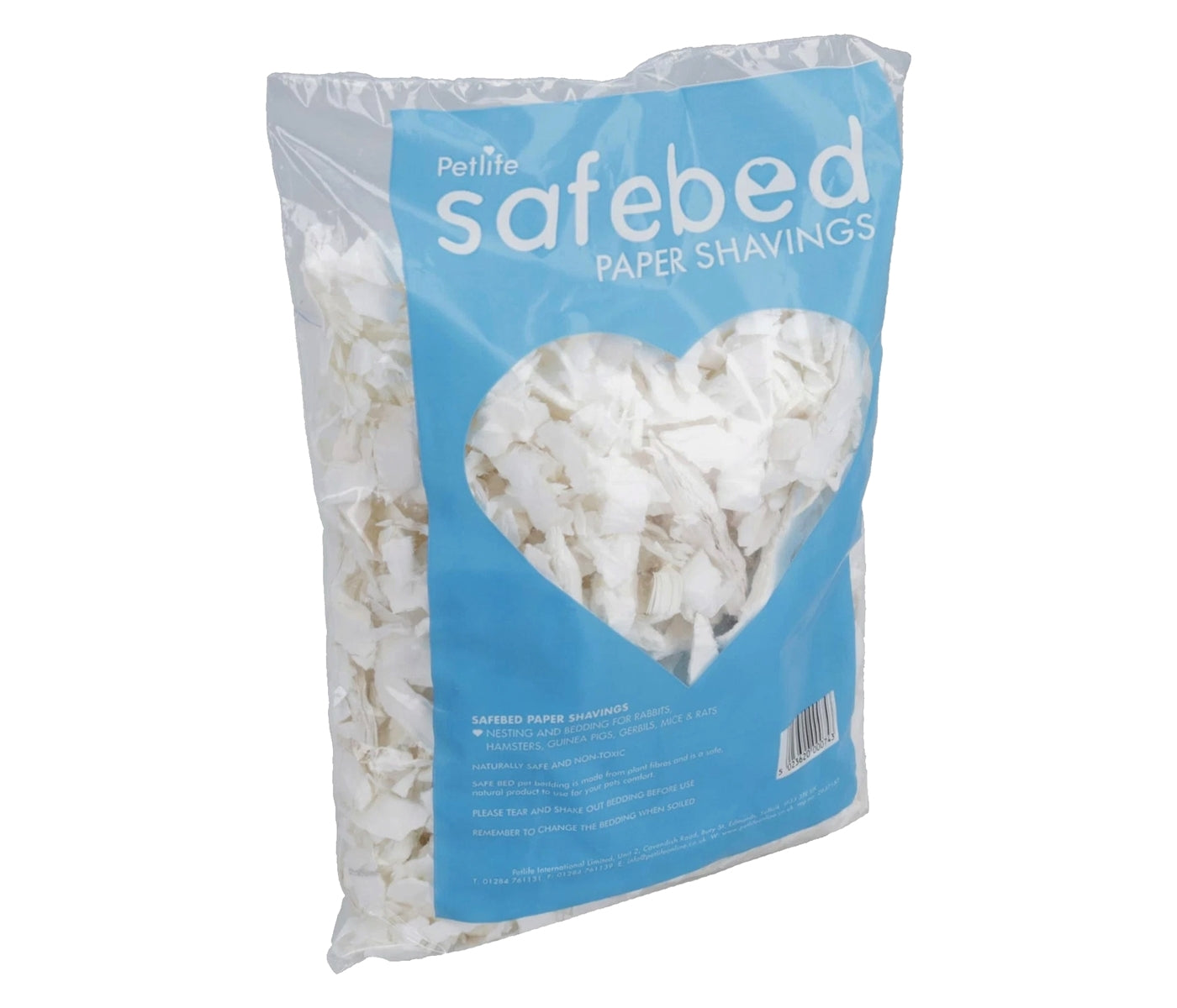 Petlife - Safebed Paper Shavings 100g - Buy Online SPR Centre UK