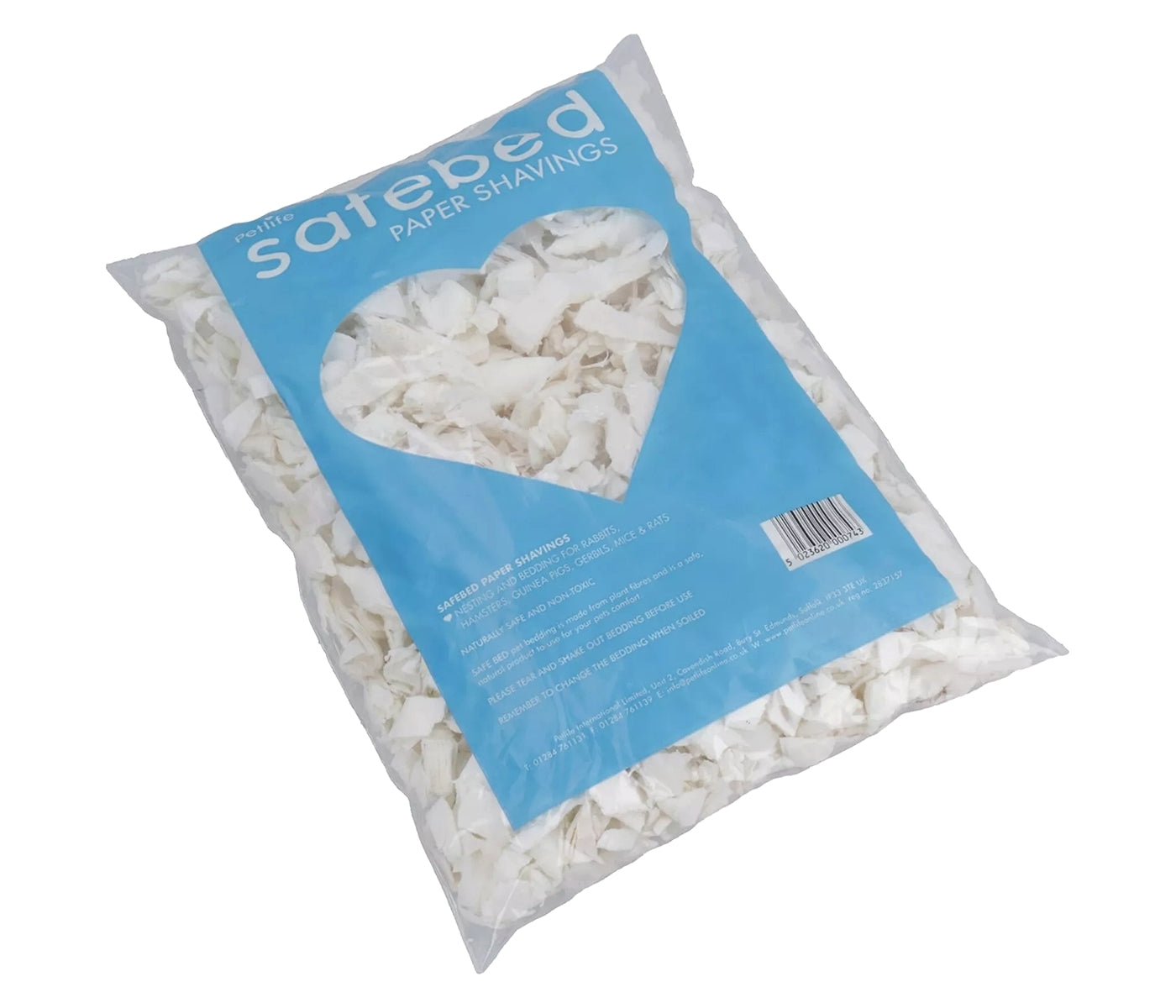 Petlife - Safebed Paper Shavings 100g - Buy Online SPR Centre UK