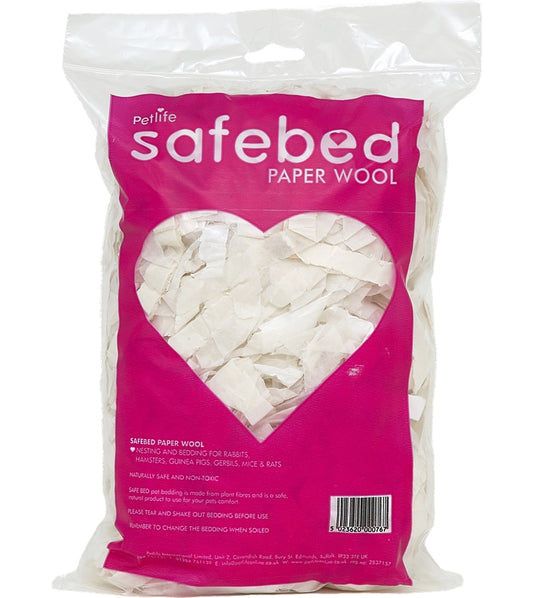 Petlife - Safebed Paper Wool Bedding 100g - Buy Online SPR Centre UK