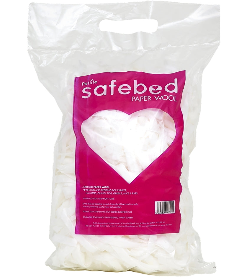 Petlife - Safebed Paper Wool Bedding - Carry Home Bag - Buy Online SPR Centre UK