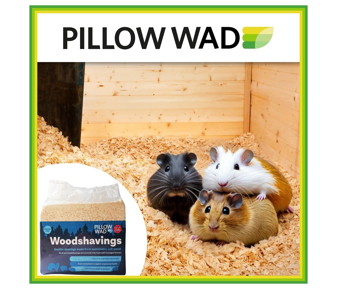 Pillow Wad - Woodshavings (Handy) 1.5kg - Buy Online SPR Centre UK