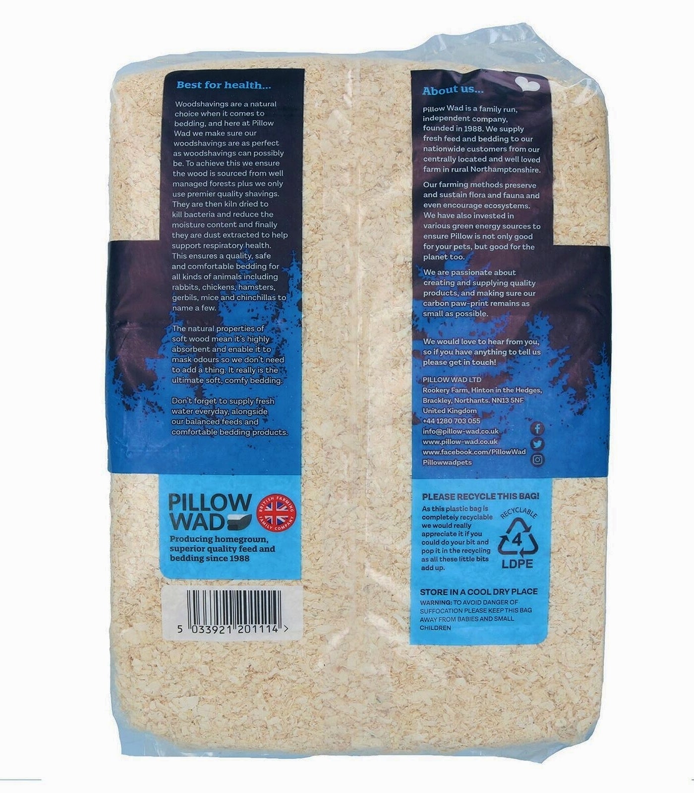 Pillow Wad - Woodshavings (Large) 3.6kg - Buy Online SPR Centre UK