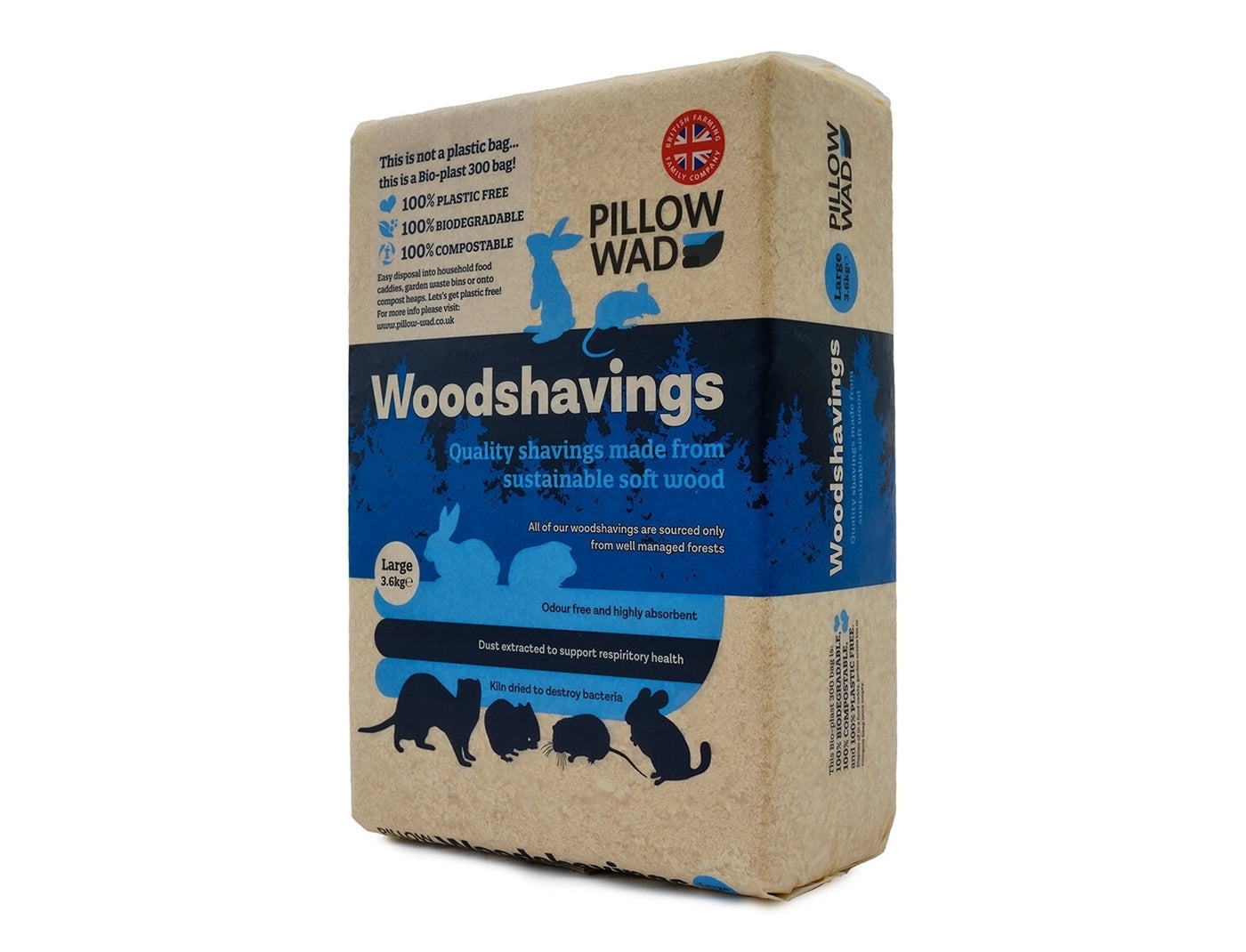 Pillow Wad - Woodshavings (Large) 3.6kg - Buy Online SPR Centre UK