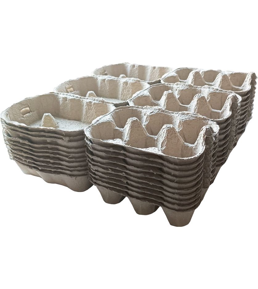 100% Recycled Fibre Egg Boxes - Layer of 3 Boxes - Buy Online SPR Centre UK