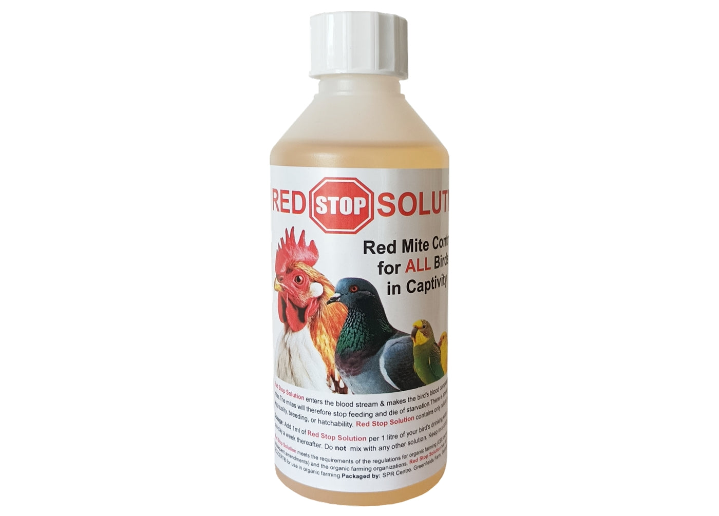 Red Stop Solution - Red Mite Control for Poultry, Pigeons, Cage Birds - Buy Online SPR Centre UK