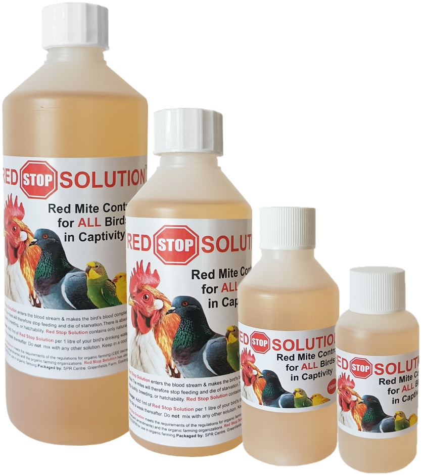 Red Stop Solution - Red Mite Control for Poultry, Pigeons, Cage Birds - Buy Online SPR Centre UK