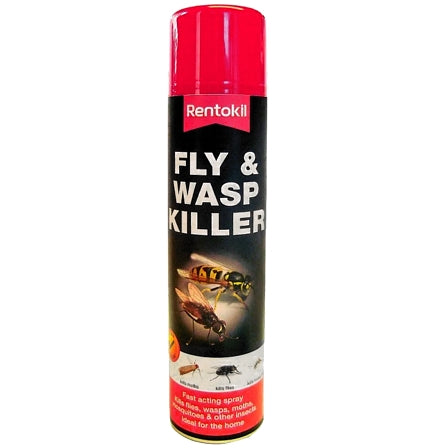 Rentokil - Fly and Wasp Killer Spray - Buy Online SPR Centre UK