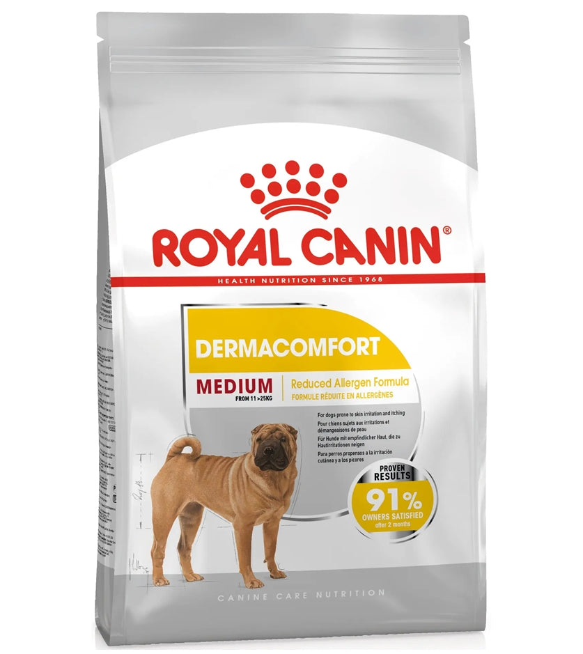 Royal Canin Medium Dermacomfort Dog Food - Buy Online SPR Centre UK