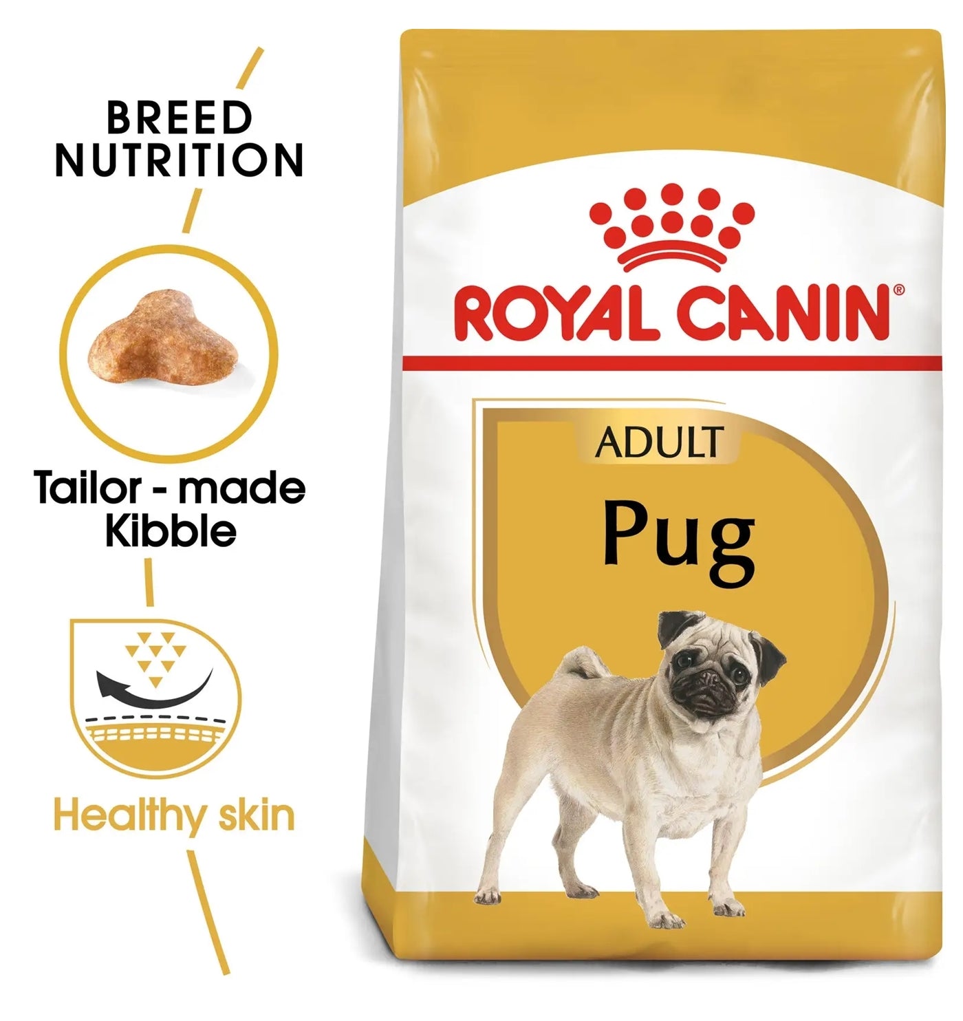 Royal Canin - Pug Adult Dog Food 1.5kg - Buy Online SPR Centre UK