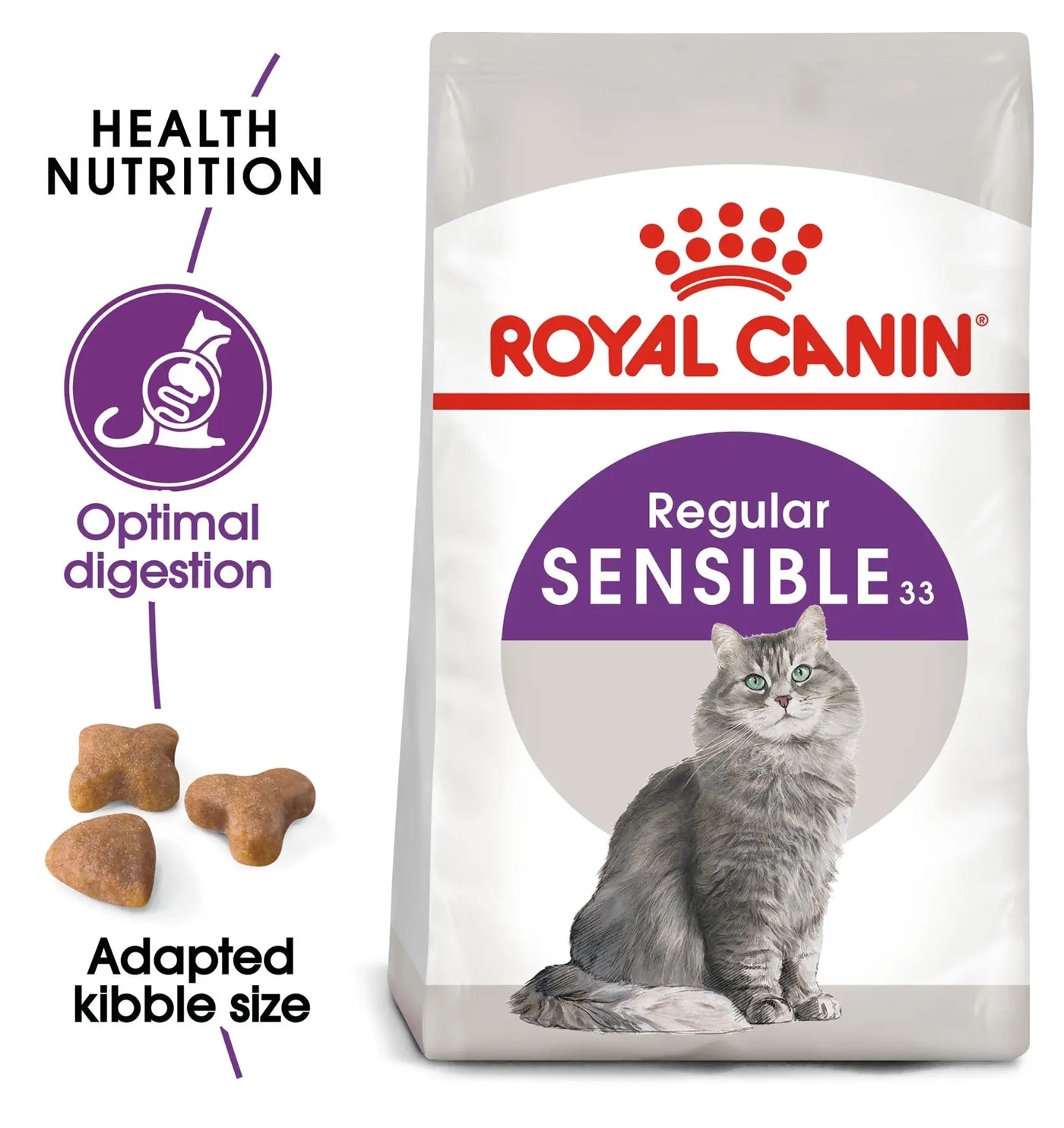 Royal Canin - Sensible 33 - Dry Cat Food - 2kg - Buy Online SPR Centre UK
