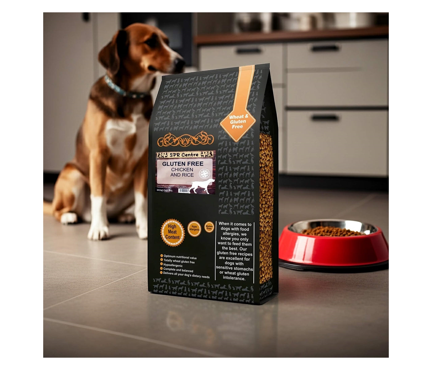 SPR - Gluten Free Chicken & Rice Dog Food - Buy Online SPR Centre UK