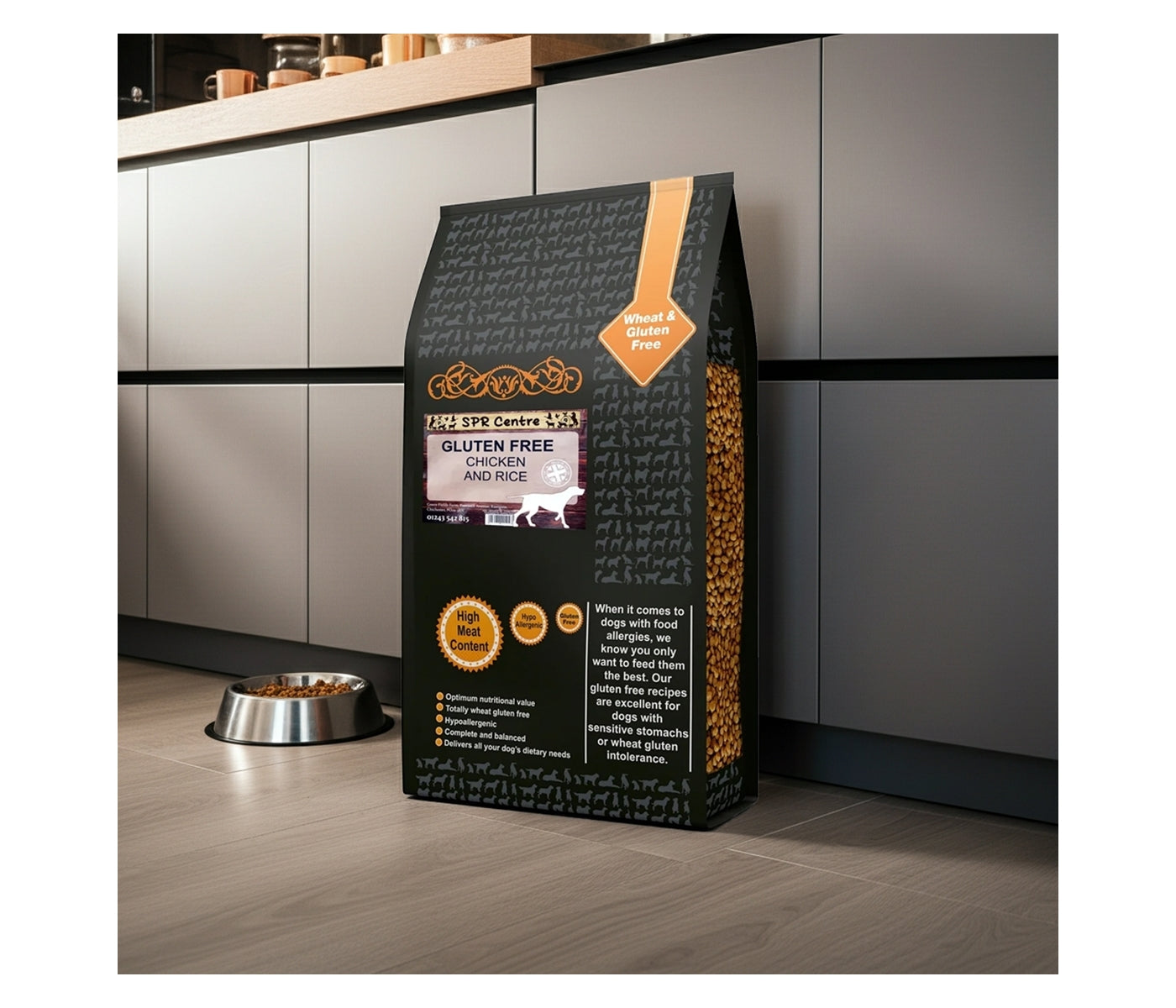 SPR - Gluten Free Chicken & Rice Dog Food - Buy Online SPR Centre UK