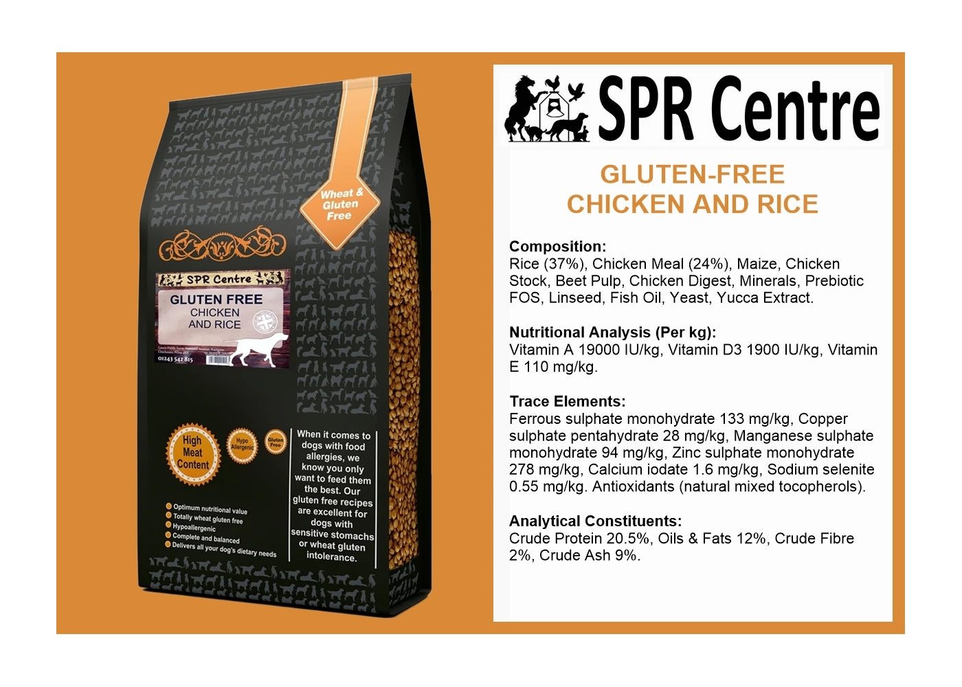 SPR - Gluten Free Chicken & Rice Dog Food