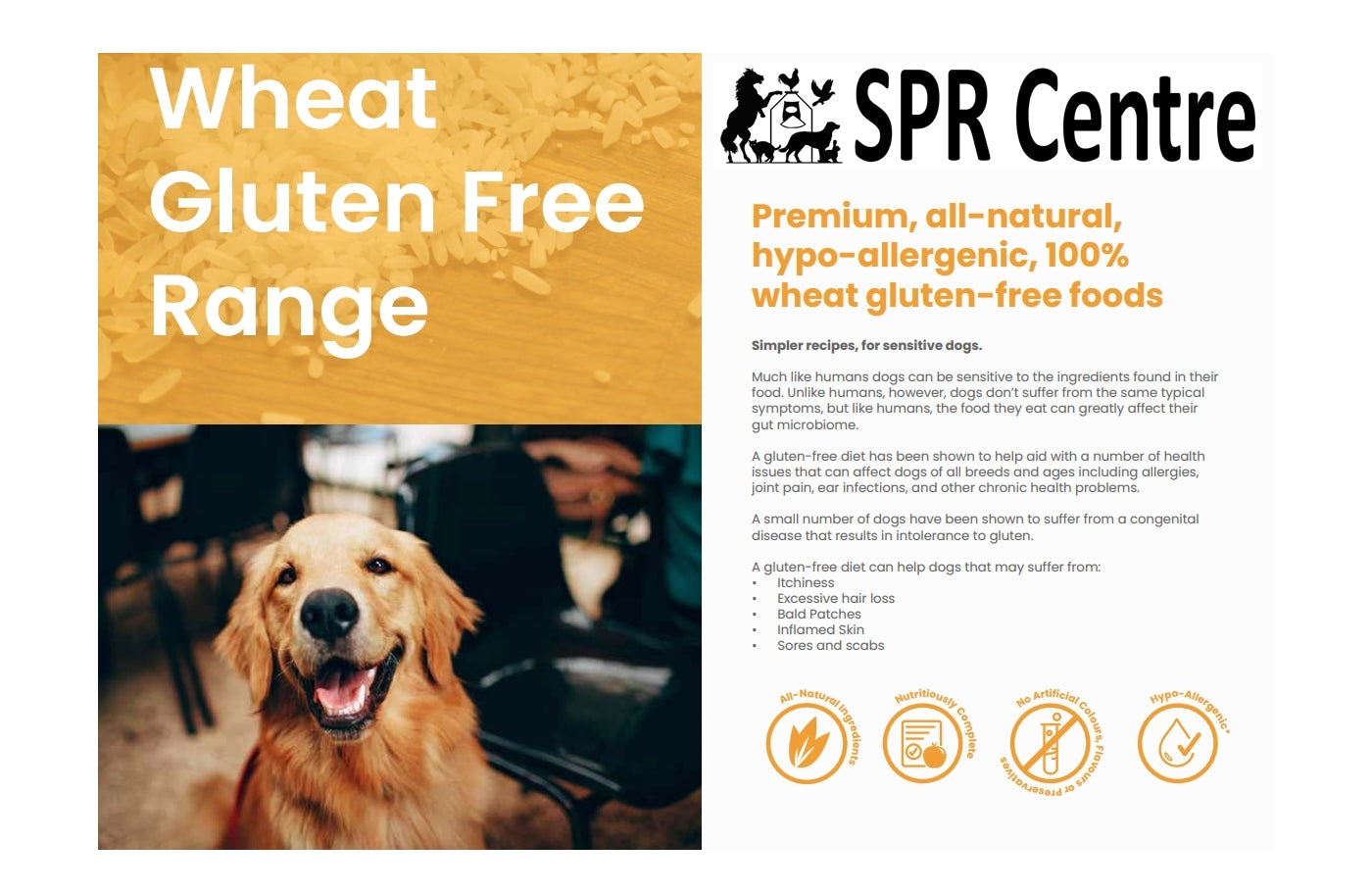 SPR - Gluten Free Chicken & Rice Dog Food - Buy Online SPR Centre UK