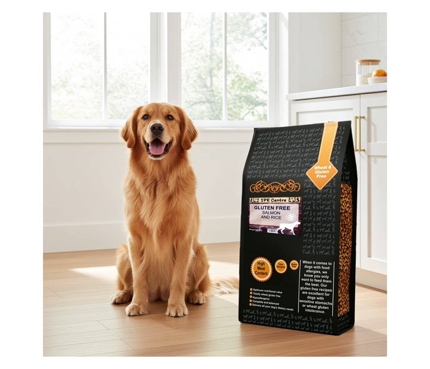 SPR - Gluten Free Salmon & Rice Dog Food - Buy Online SPR Centre UK