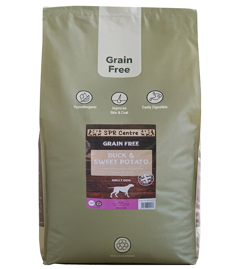 SPR - Grain Free Duck & Sweet Potato Dog Food - Buy Online SPR Centre UK